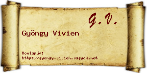 Gyöngy Vivien névjegykártya